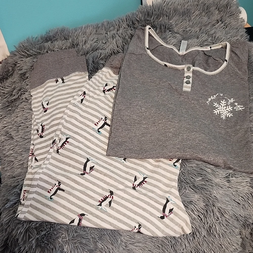 Cacique Gray Sleepwear Set - Picture 1 of 4
